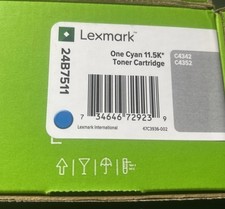 Lexmark 24B7511 Cyan Toner Cartridge New In Box picture
