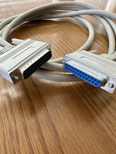6ft Serial DB25/DB25 RS232 Male to Female EXTENSION Cable picture