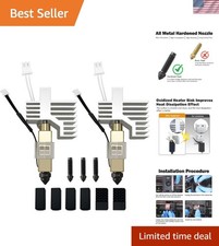 2PK 0.4MM Hardened Steel Ceramic /Centauri Print Head Extruder Kit Hot End wi... picture