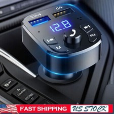 Bluetooth 5.0 Car Wireless FM Transmitter Adapter 2USB PD Charger AUX Hands-Free picture