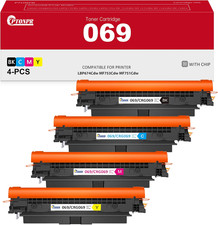 4-Pack Toner Chip Canon 069 CRG069 Color ImageCLASS Black Cyan Magenta Yellow BN picture