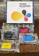 LC203BK LC203C LC203M LC203Y XL Ink 9 Pack Compatible Brother printer- Read Desc picture