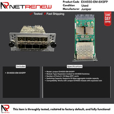 Juniper EX4550-EM-8XSFP  Expansion Module   8 Port 10GbE SFP+ picture