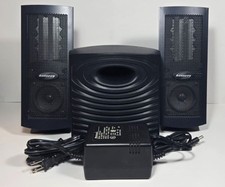 Vintage Monsoon MH-500 Flat Panel 2.1 PC Speaker System, Subwoofer, & Pwr Supply picture