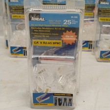 Ideal 85-366 RJ45 CAT6 Modular Plugs 8P8C 7 Packs of 25. Total 175pc.  picture