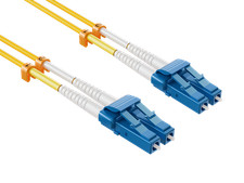 25m LC to LC Fiber Patch Cable Single Mode OS2 9/125 Duplex Short Boot Yellow picture