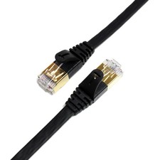 Tera Grand - 100FT - CAT7 10 Gigabit Ethernet Ultra Flat Patch Cable for Mode... picture