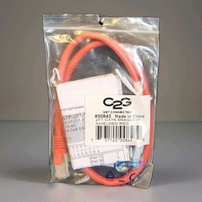 C2G 2 Ft CAT6 Snagless Shielded  Ethernet Network Patch Cable RED 00843 picture