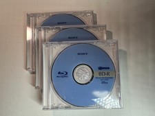 Sony Recordable BD-R  Blu-Ray Disc 25GB 6X New Jewel Case 3-Pack picture