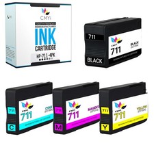 CMYi 4PK Compatible HP 711 Ink Cartridges for HP DesignJet T525 T530 T125 T130 picture