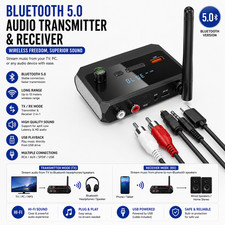 Bluetooth 5.3 Home Stereo Audio Receiver AUX USB Optical HD Music to RCA Adapter picture