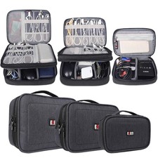 BUBM 3pcs Double Layer Electronic Organizer Travel Gadgets picture