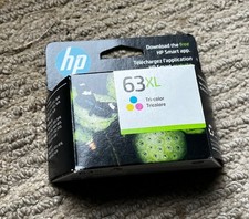 HP 63XL Tri-color Ink Cartridge (F6U64AN) New, unopened picture