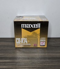 10 Pack Maxell CD-R74 Blank Compact Discs Recordable 74 Minutes 650 MB picture