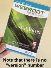 Webroot Antivirus Software 2026, 3-Device 1-Year Protection Keycard PC/Mac picture