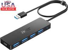 Acer USB Hub 4 Ports, Multiple USB 3.0 Hub, USBA Splitter for Laptop with Type C picture