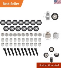 53 PCS 3D Printer Wheel POM Pulley 13 PCS Polycarbonate Wheels, 10 PCS Hexagn... picture