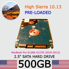 MacBook Pro Hard Drive High Sierra 10.13 500GB HD 2.5 2010 2011 2012 A1278 A1286 picture