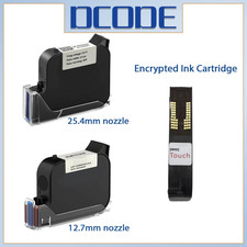 Encrypted Ink Cartridges 12.7/25.4mm Nozzle High Adhesion Original Ink Black Sol picture