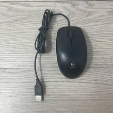 Logitech B100 Corded Optical USB Mouse M-U0026 P/N 810-002149 Genuine OEM TESTED picture