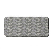 Ambesonne Floral Theme Rectangle Non-Slip Mousepad, 35
