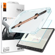 For Tesla Model 3 / Y | Spigen [ GLAS.tR EZ FIT ] Glass Screen Protector picture