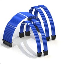 - AVA 30cm PSU Cable Extension Sleeved Custom Mod GPU PC Braided picture