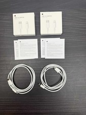 2x GENUINE Apple USB-C to Lightning Charging Cables 1m LOT OF 2 A2561 MM0A3AM/A picture