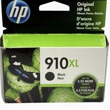 HP 910XL Black Ink Cartridge Genuine OEM (3YL65AN) 8010e, 8028e exp2026 picture