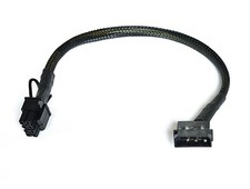 Motherboard EPS 8 pin Cable Adapter from Molex 4 pin 12.5 inches 18 AWG Sleeved picture