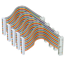 5Pcs GPIO Ribbon Cable for Raspberry Pi Male to Female 40Pin Breadboard Jumper picture