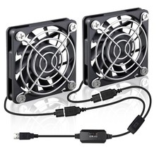 2 Packs Wathai 60mm x 10mm USB Computer Fan 5V with Speed Control DC 60x10mm  picture