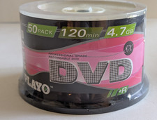 DVD+R BLANK DISCS 50 Pack 4.7 GB 120 Min NEW - Playo picture