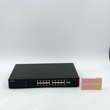 BUFFALO Layer 2 Giga Smart Switch 16-port BS-GS2016 Black Good Condition picture