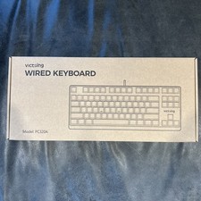 Victsing Wired Gaming Keyboard PC320A Black Clicky Mechanical Keyboard RGB Glow picture