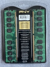 PNY Optima 2GB 2x1GB DDR2 PC2-5300 667MHz DIMM Kit MD2048KD2-667 NEW SEALED picture