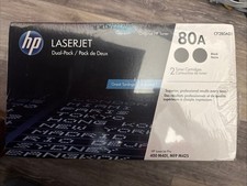 HP 80A 2-pack Black Original LaserJet Toner Cartridges, ~2,560 pages, CF280A picture