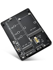 M.2 to SATA Adapter - 2 in 1 Converter for MSATA/M.2 NGFF SSD to 2.5