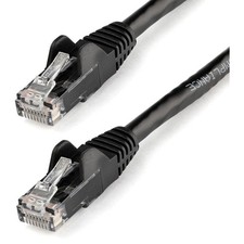 StarTech 100ft CAT6 Ethernet Cable - Black Snagless Gigabit - 100W PoE UTP picture