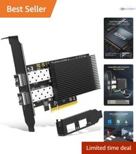 10Gb Dual LAN PCI-e Network Card, Ethernet Adapter, 10G SFP Ports, Stable Con... picture