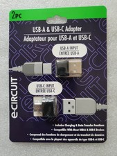 E-Circuit 2 USB A to USB C adapter charging and data transfer Black  picture
