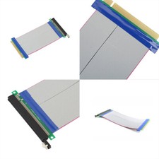 US 1 Pc PCI-E Express 16X-16X Power Riser Extender Card Molex IDE Ribbon Cable picture