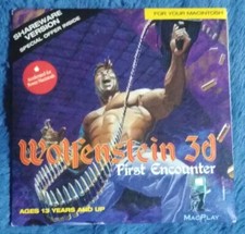 Wolfenstein 3D: First Encounter w/ Artwork MAC shareware game & mini manual RARE picture