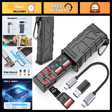 2-in-1 High-Speed SD/Micro SD Card Reader & Holder, USB 3.1 Type-C, UHS-II, Comp picture