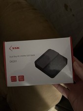SSK DK201 Dual Bay M.2 NVMe SSD Dock USB 3.2 Gen 2x2 Offline Clone Black picture