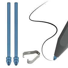 No Wore Out Titanium Alloy Replacement Fine Tips fit for Kindle 2 Pcs, Blue  picture