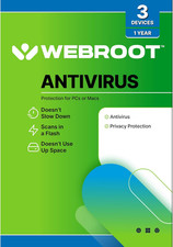 Antivirus Software 2025 | 3 Device | 1 Year Pc/Mac with Keycard picture