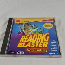 Reading Blaster Vocabulary PC MAC CD learn read words spell letter puzzle game picture