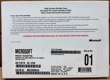 Microsoft OEM System Builder Pack Windows Home Prem SP1 64-bit English New picture