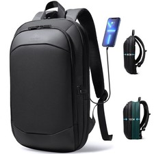 Business Backpack for Men 17 Inch,Slim & Expandable Waterproof 17 Inch, Black picture